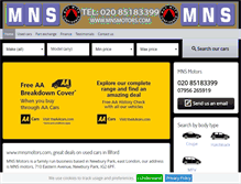 Tablet Screenshot of mnsmotors.com